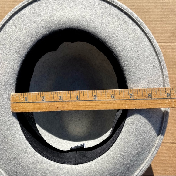 Will+Bear Gray Australian Felted Wool Fedora Hat Size Medium Unisex *Like New* - Picture 7 of 12